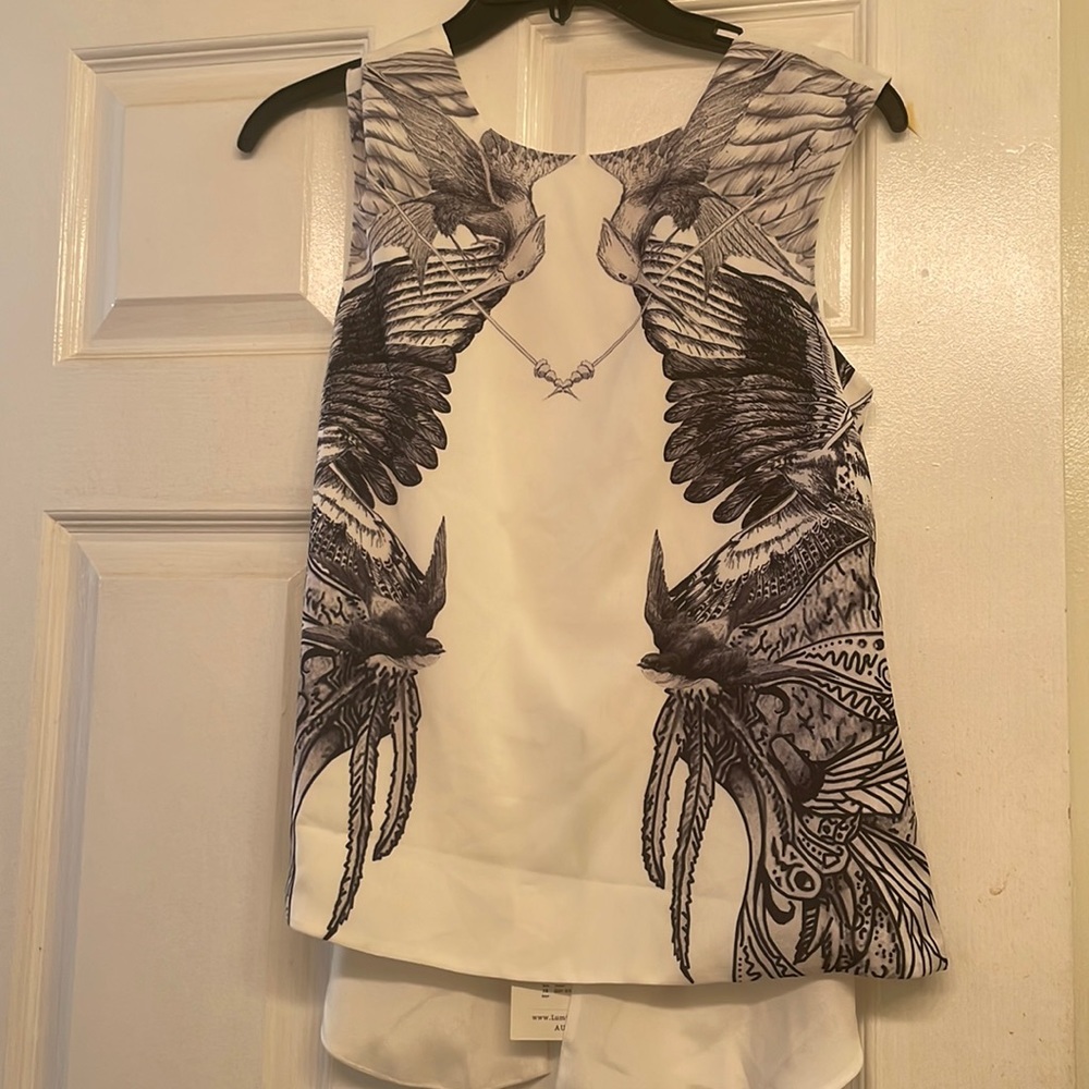 brand new open back tank top by lumier by bariano, Australian brand